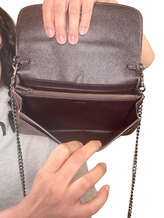 Metallic Rose Gold Chain Shoulder Bag - Picture 7 of 11